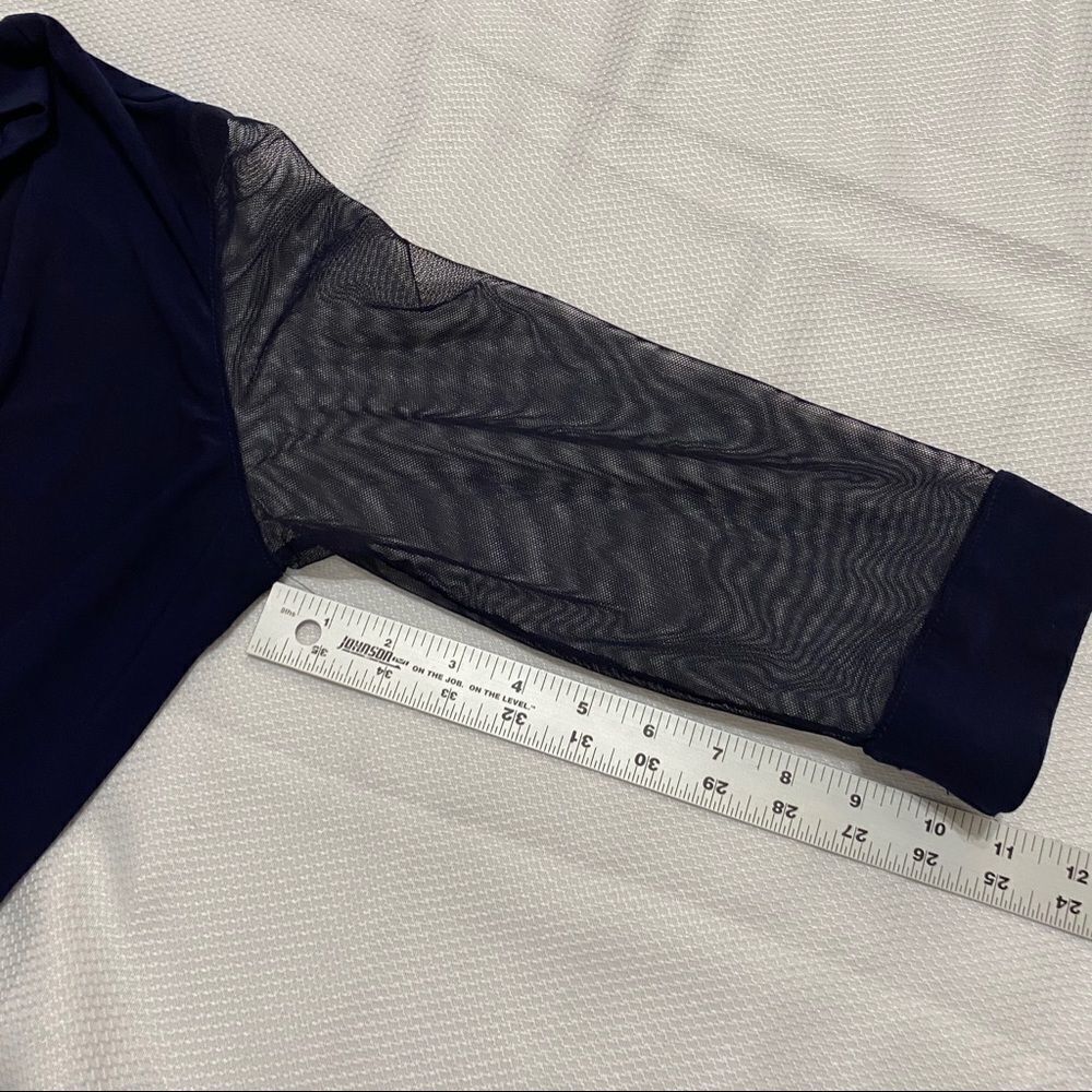 R&M Collection Navy Blue Mesh Topper Jacket‎ - Picture 7 of 10